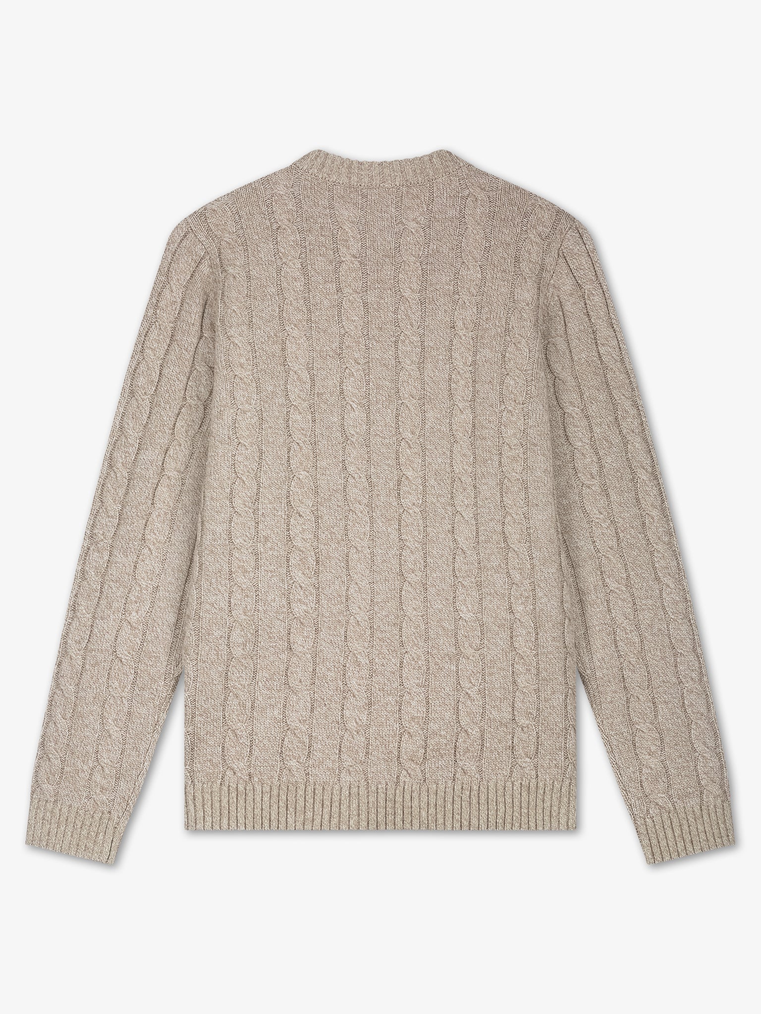 LAW OF THE SEA | KIARA CABLE KNIT CREWNECK - ALUMINIUM