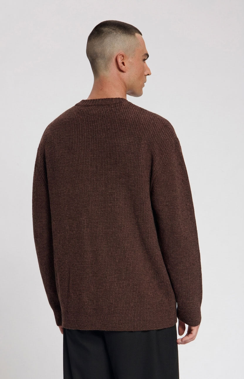 Law of the Sea Cloudbreak Knitted Crewneck – Brown