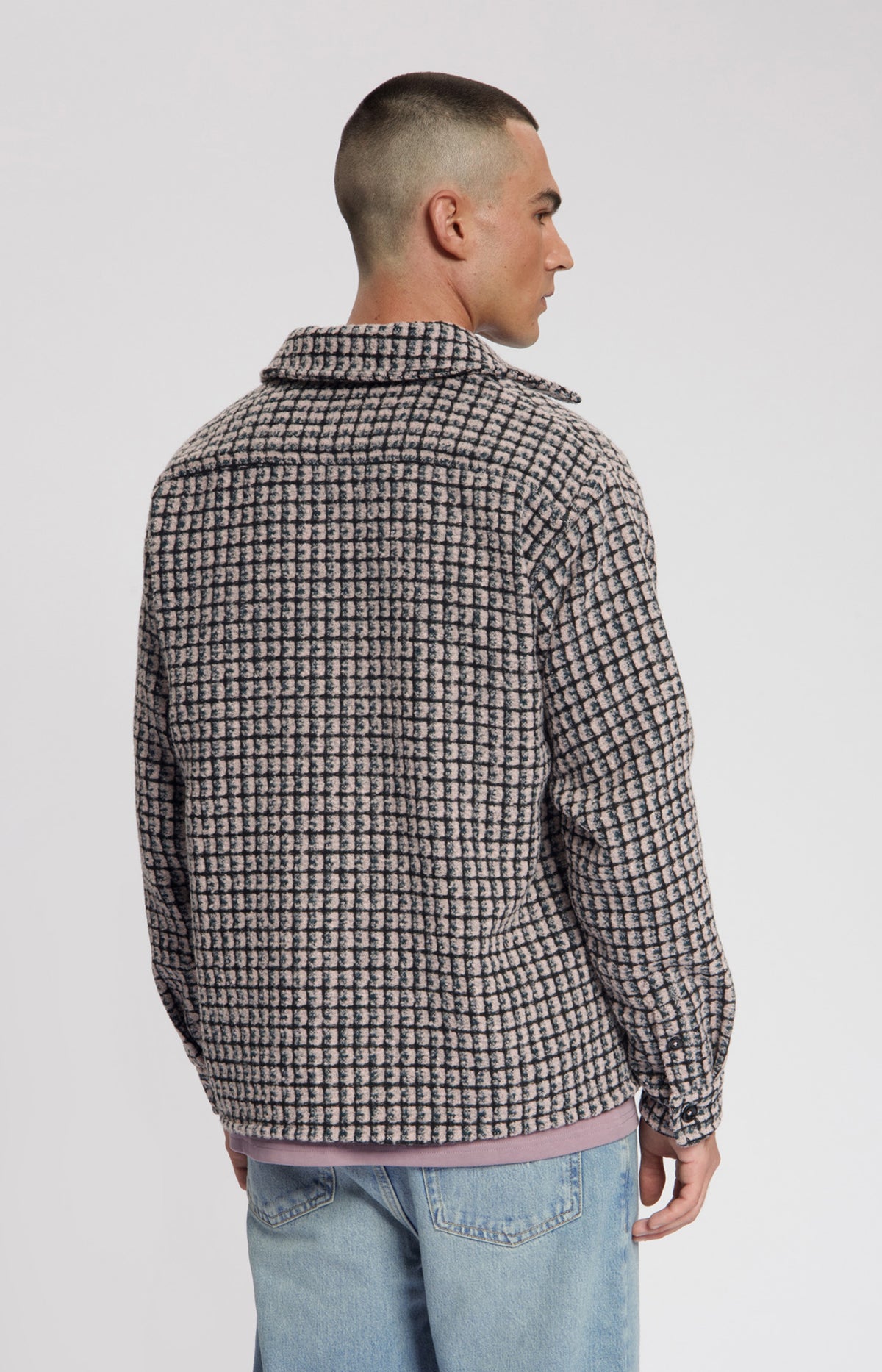 Law of the Sea Sounder Yarn Dyed Check Overshirt – Elderberry