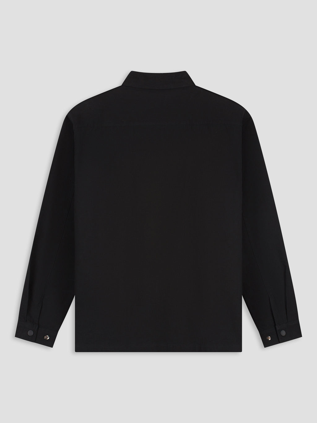 Law of the Sea Skald Structured Cotton Shirt Jacket – Black