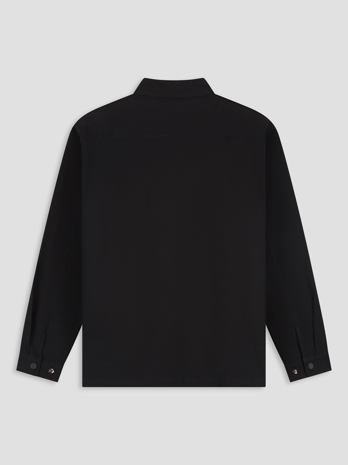 Law of the Sea Skald Structured Cotton Shirt Jacket – Black