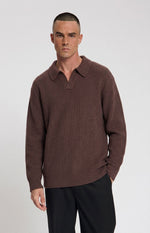 Law of the Sea Ares Knitted Polo – Huckleberry
