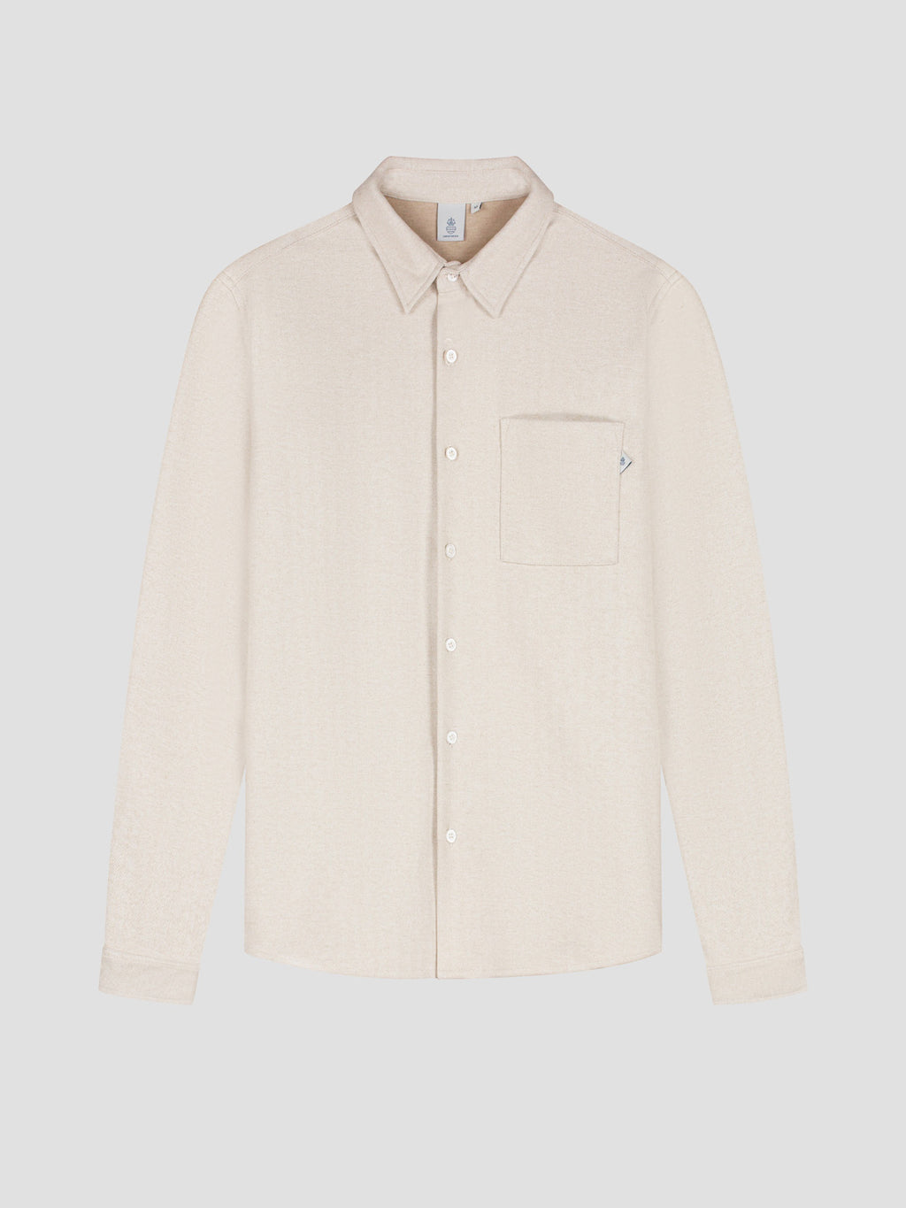 Law of the Sea Troy Soft Herringbone Shirt -Sand