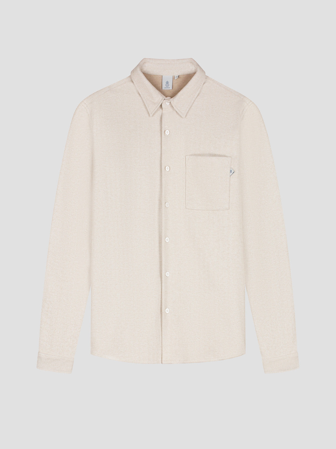 Law of the Sea Troy Soft Herringbone Shirt -Sand
