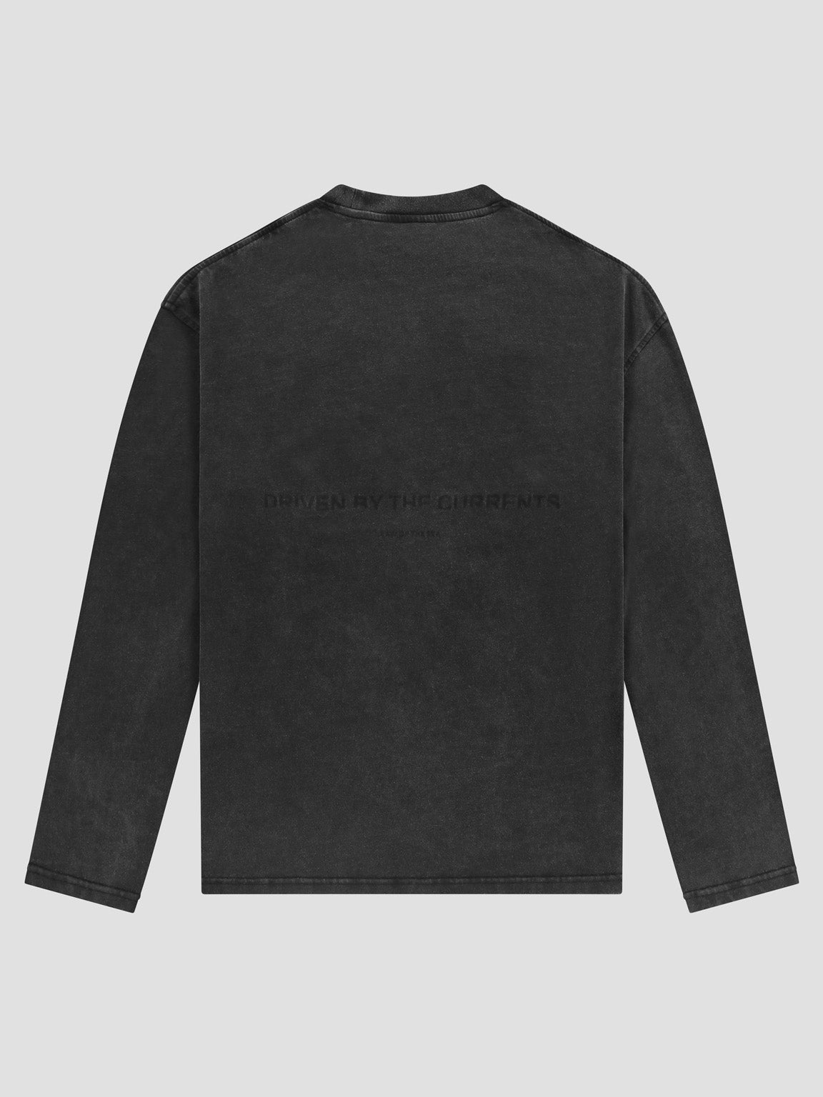 Law of the Sea Thaumas Garment Dyed Longsleeve T-Shirt – Black