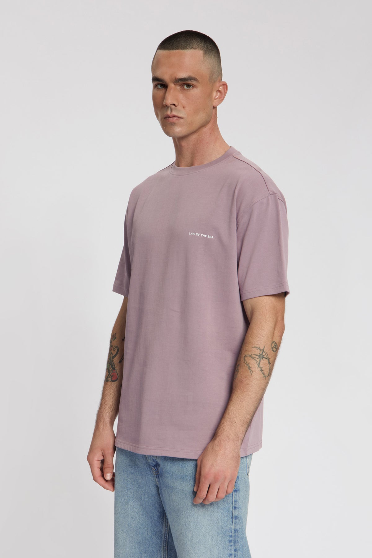 Law of the Sea Dilute Artwork T-Shirt – Elderberry