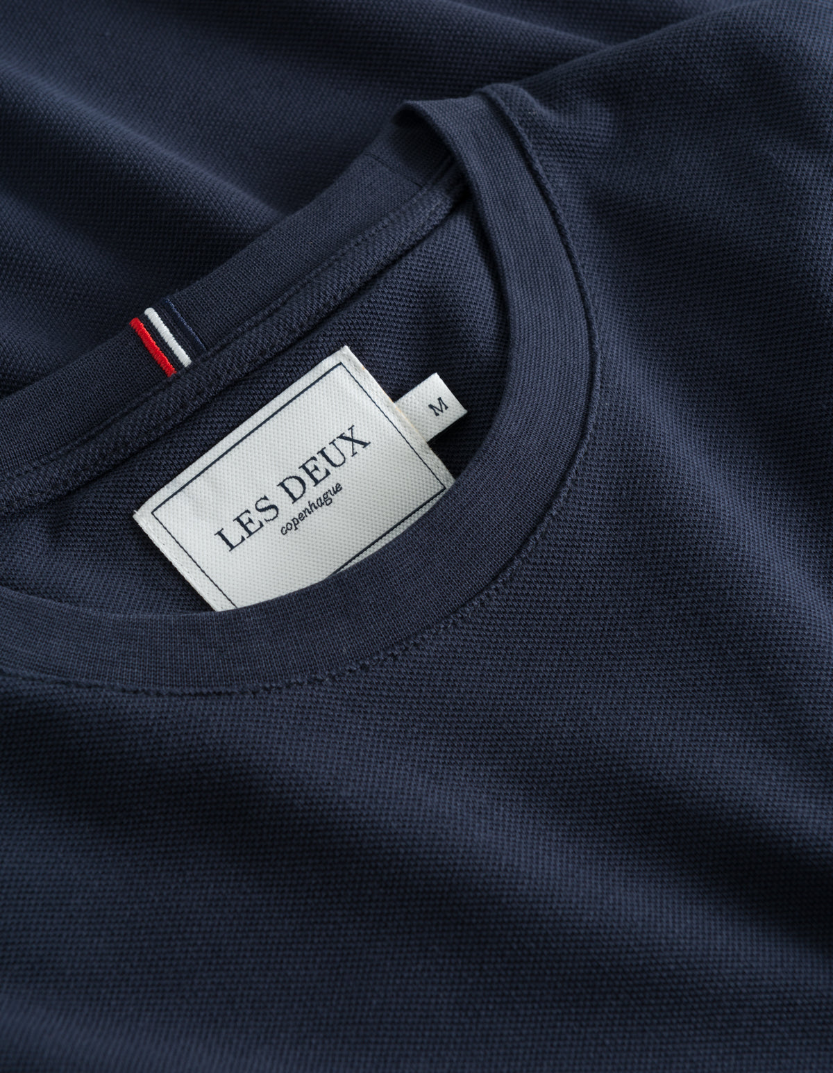 LES DEUX | Piqué T-Shirt - Navy