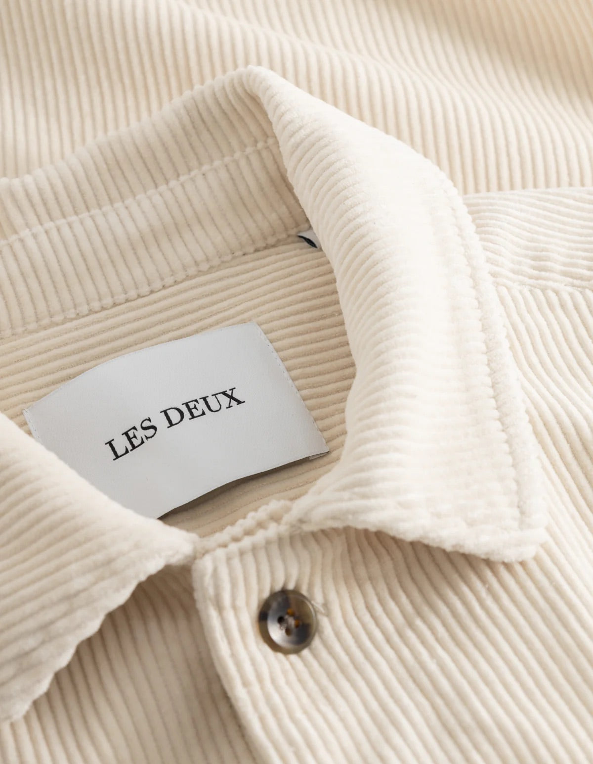 LES DEUX | LAYTON CORDUROY SHIRT - IVORY