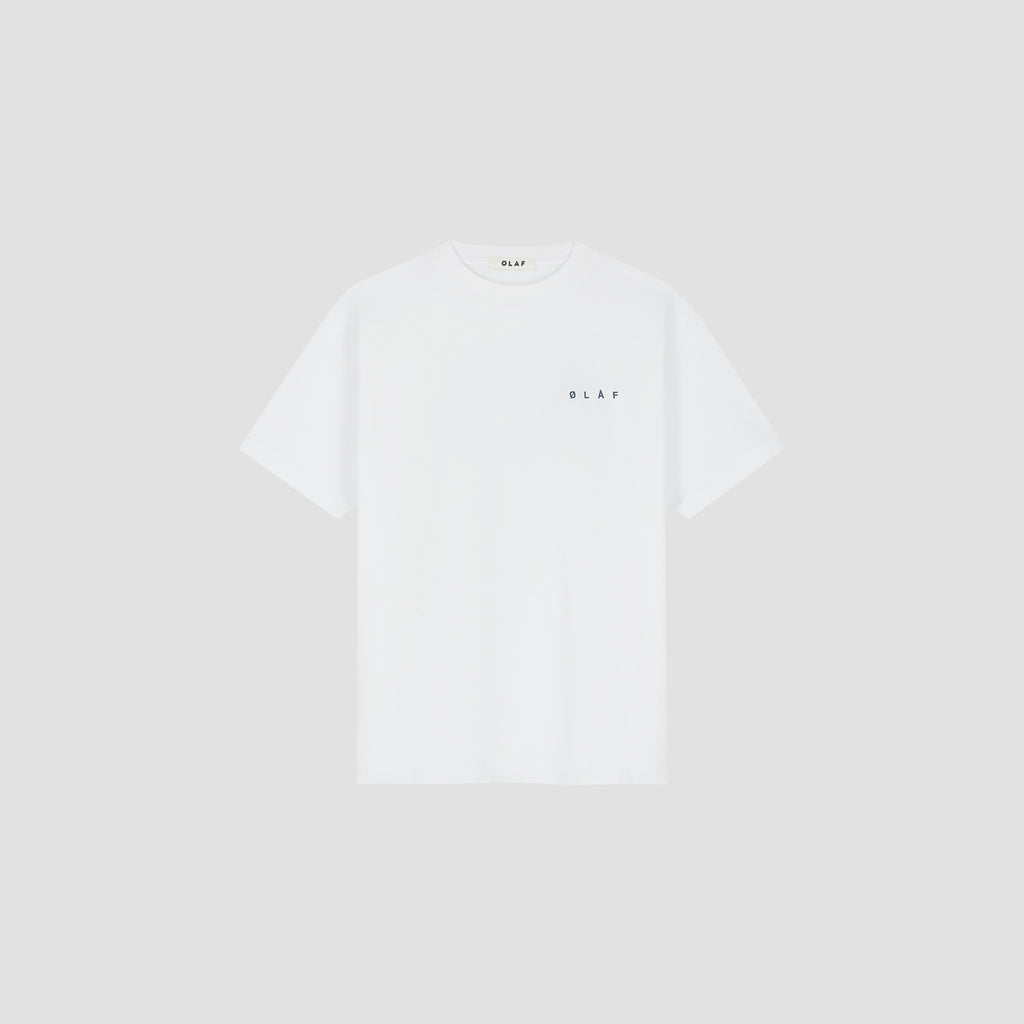 OLAF Lasso Face Tee – Optical White