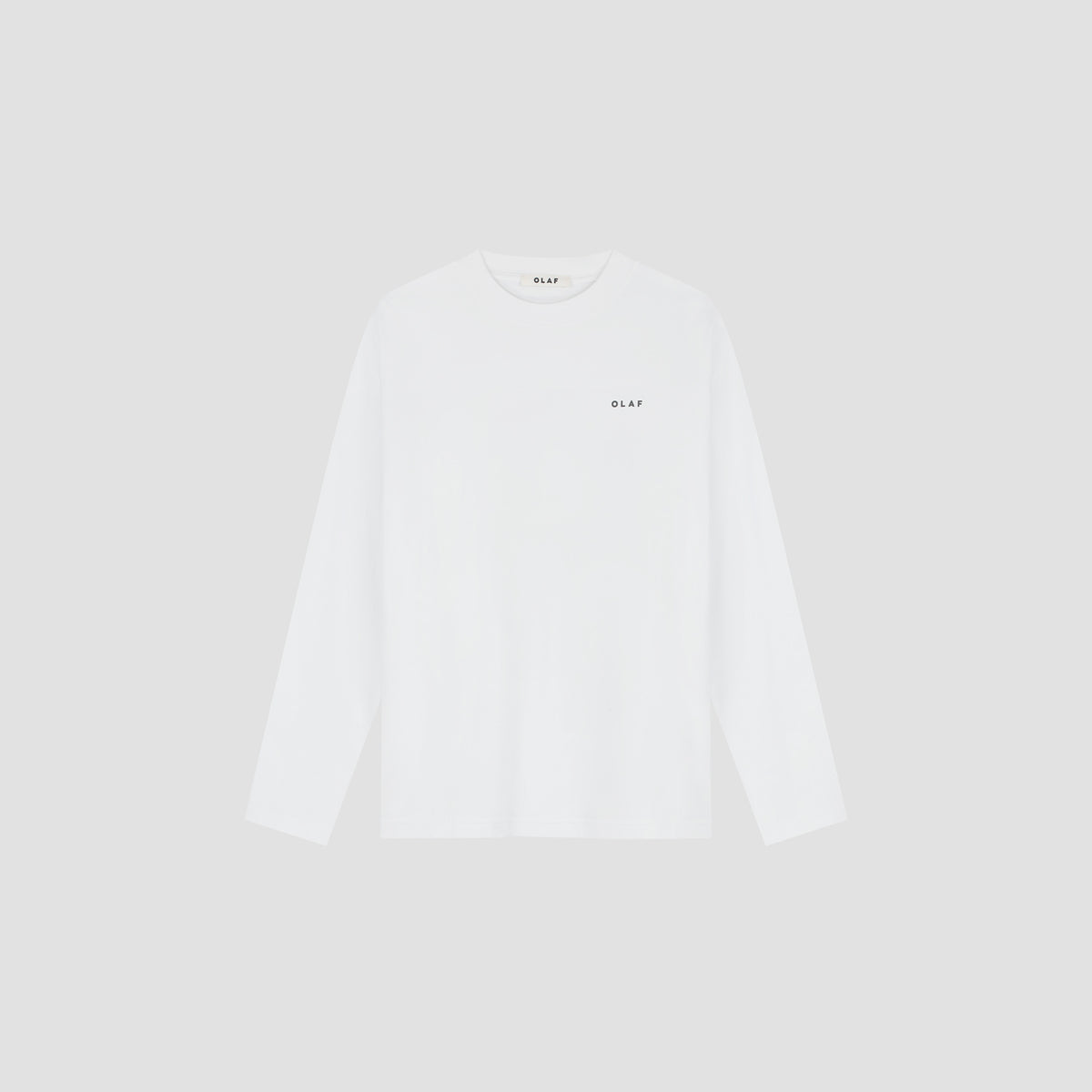 OLAF Broken Plate LS Tee – Optical White