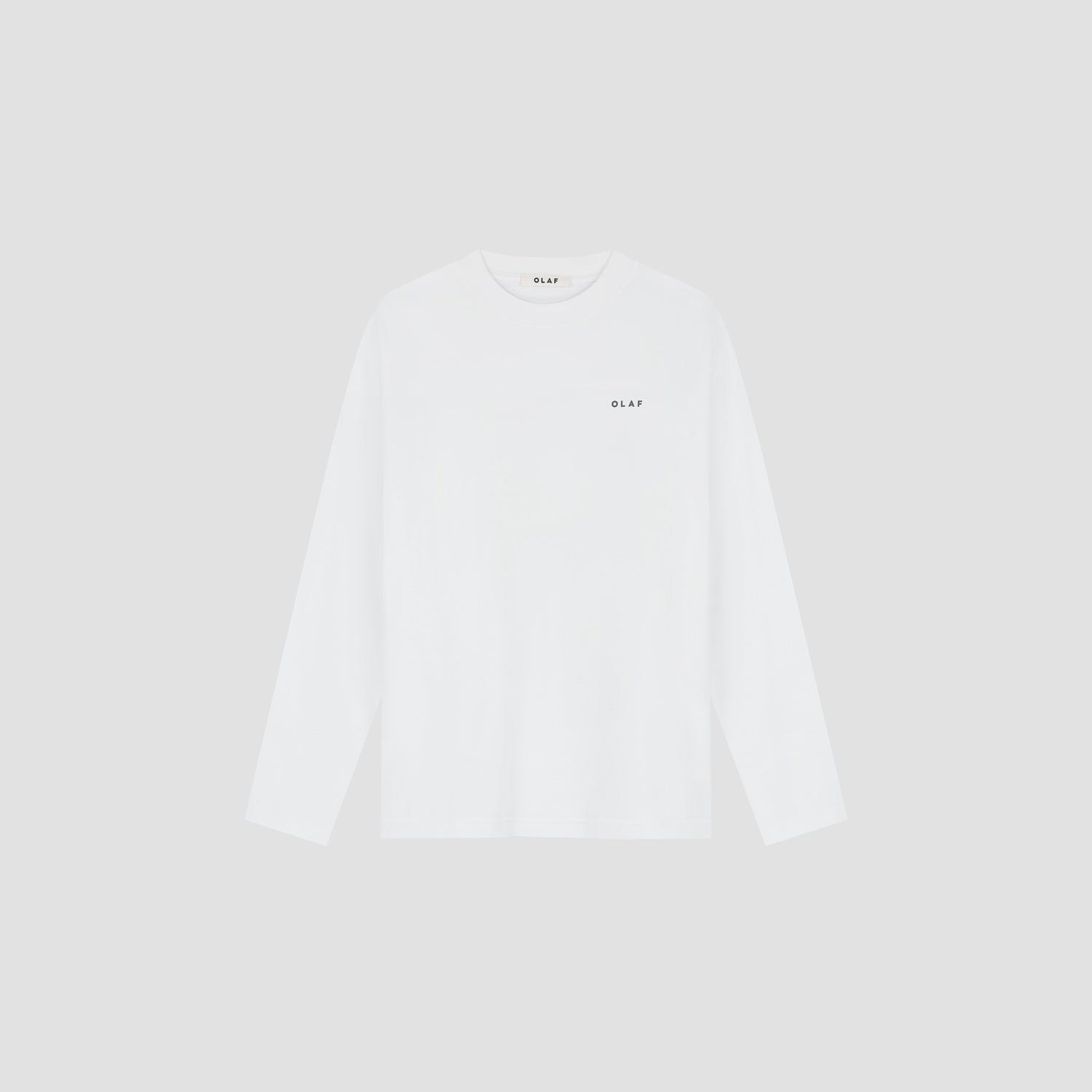 OLAF Broken Plate LS Tee – Optical White