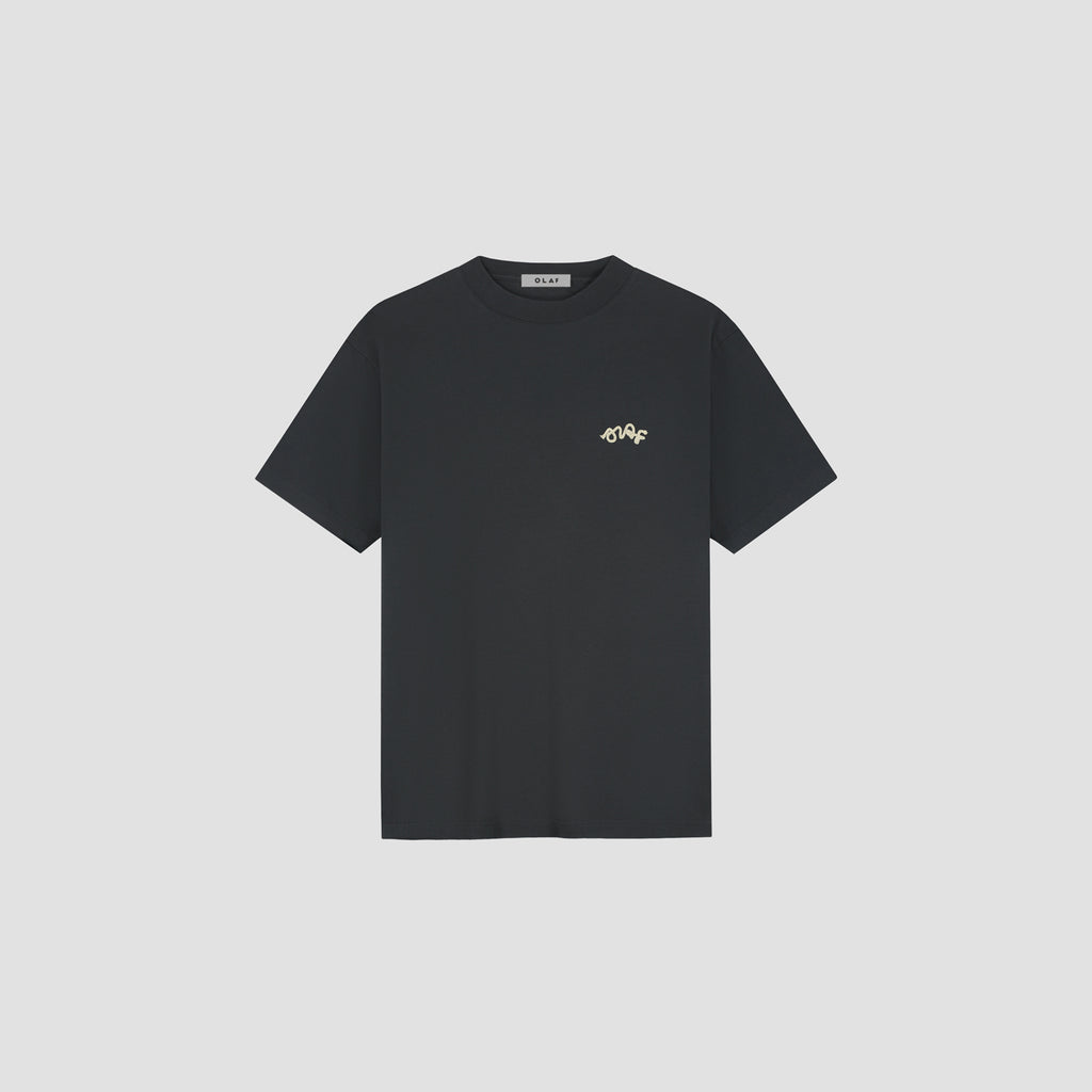 OLAF Lasso Signature Tee – Charcoal