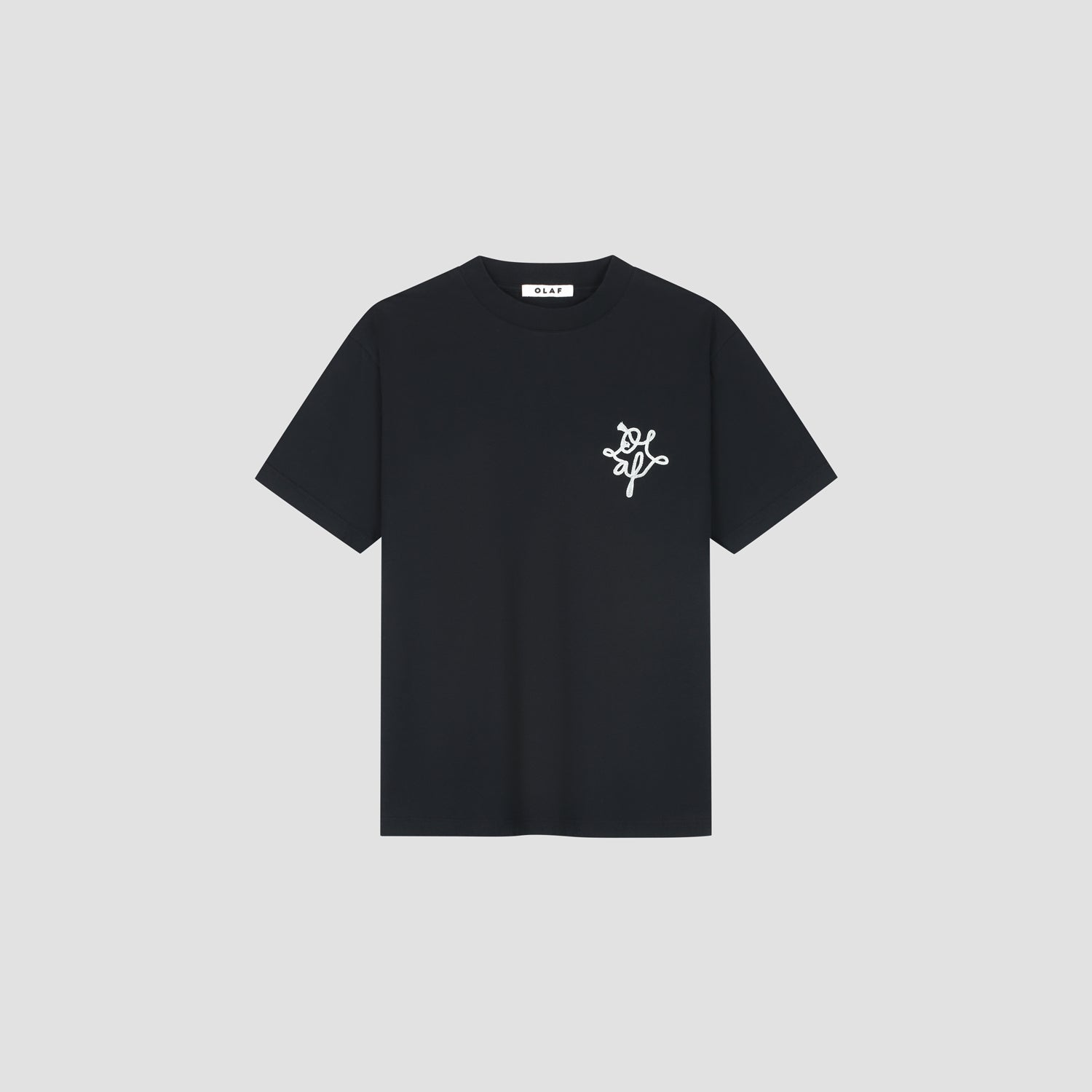 OLAF Lasso Monogram Tee – Black