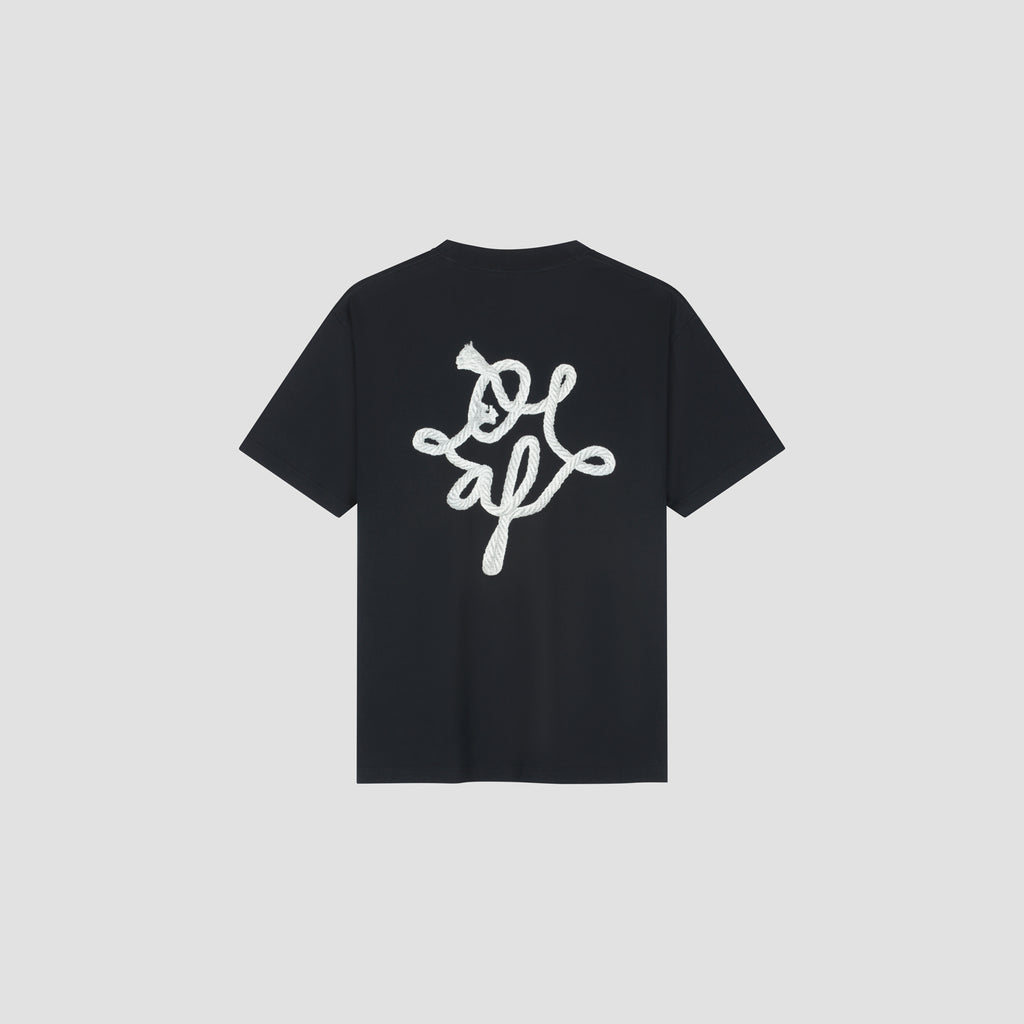 OLAF Lasso Monogram Tee – Black