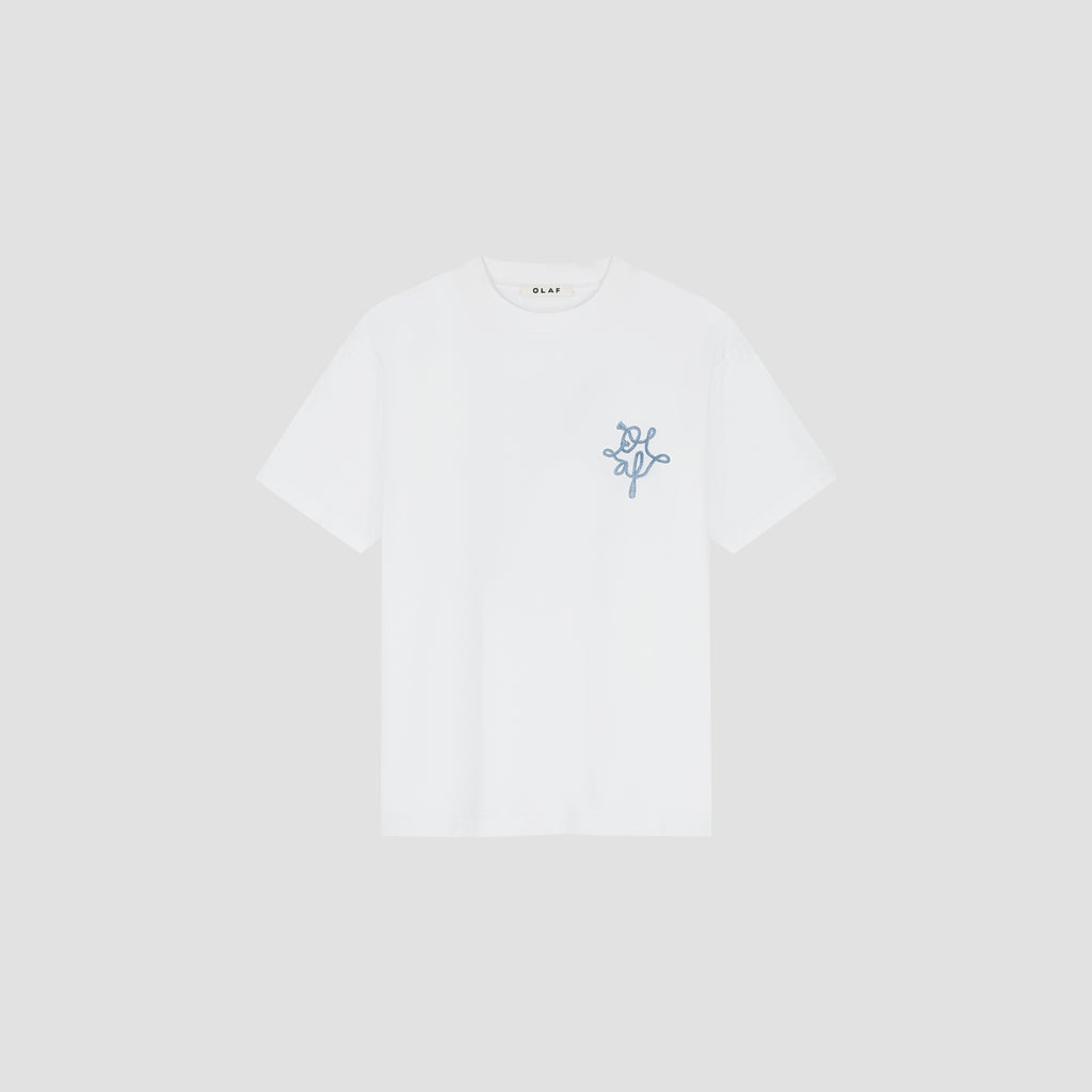 OLAF Lasso Monogram Tee – Optical White