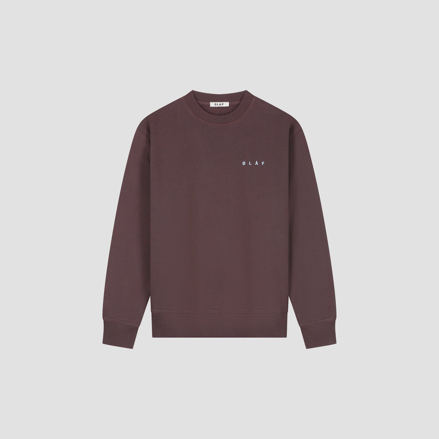 OLAF Lasso Face Crewneck – Chocolate Plum