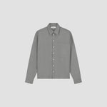 OLAF Wool Boxy Shirt - Grey