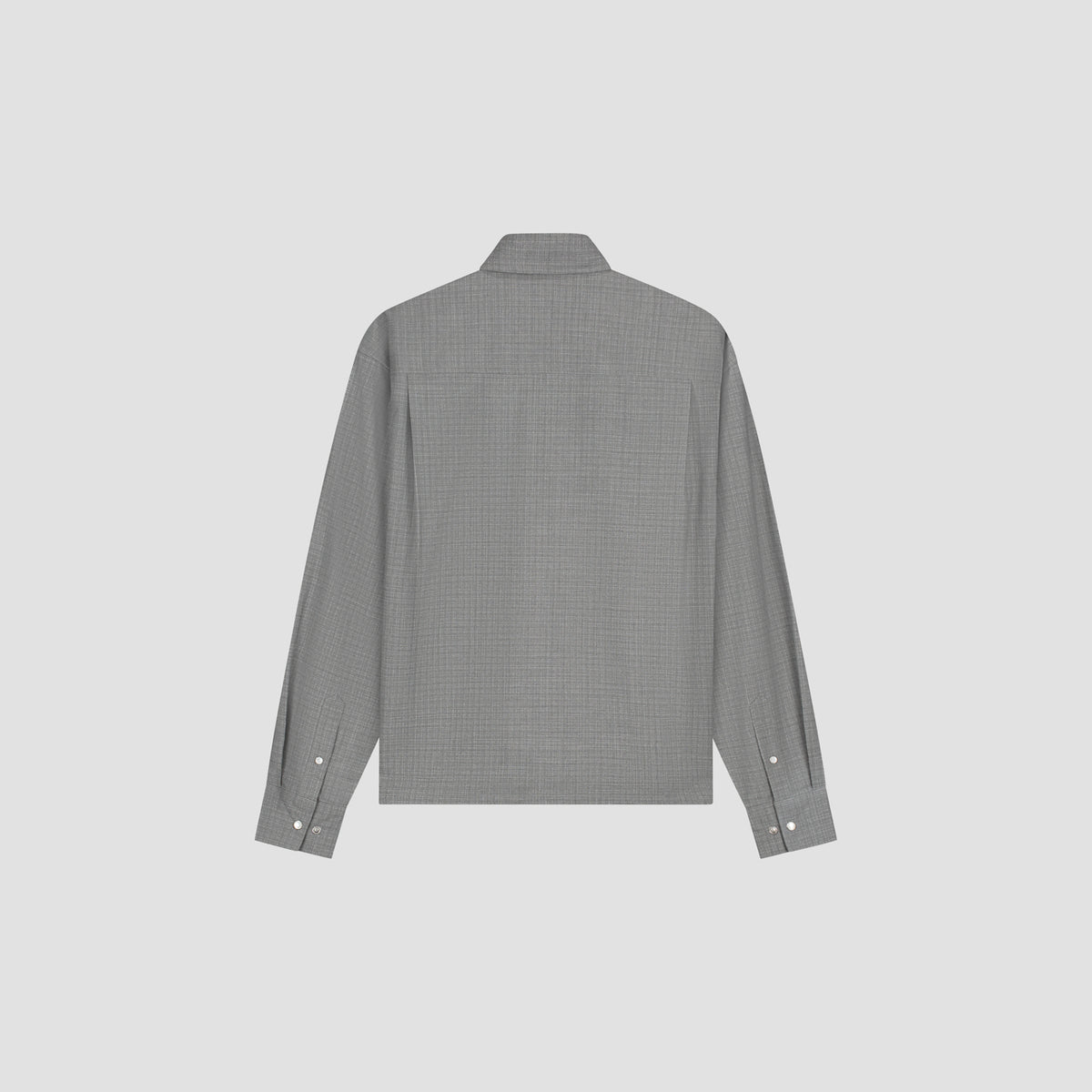 OLAF Wool Boxy Shirt - Grey – afbeelding 2