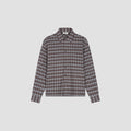 OLAF Flannel Boxy Tee – Chocolate Plum / Wind Surfer