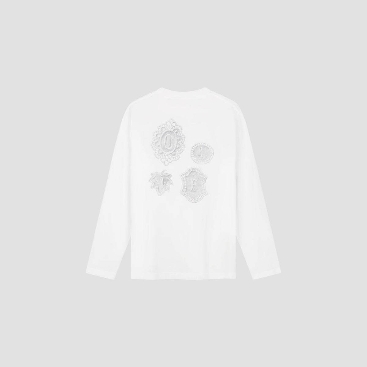 OLAF Doily LS Tee – Optical White – afbeelding 4
