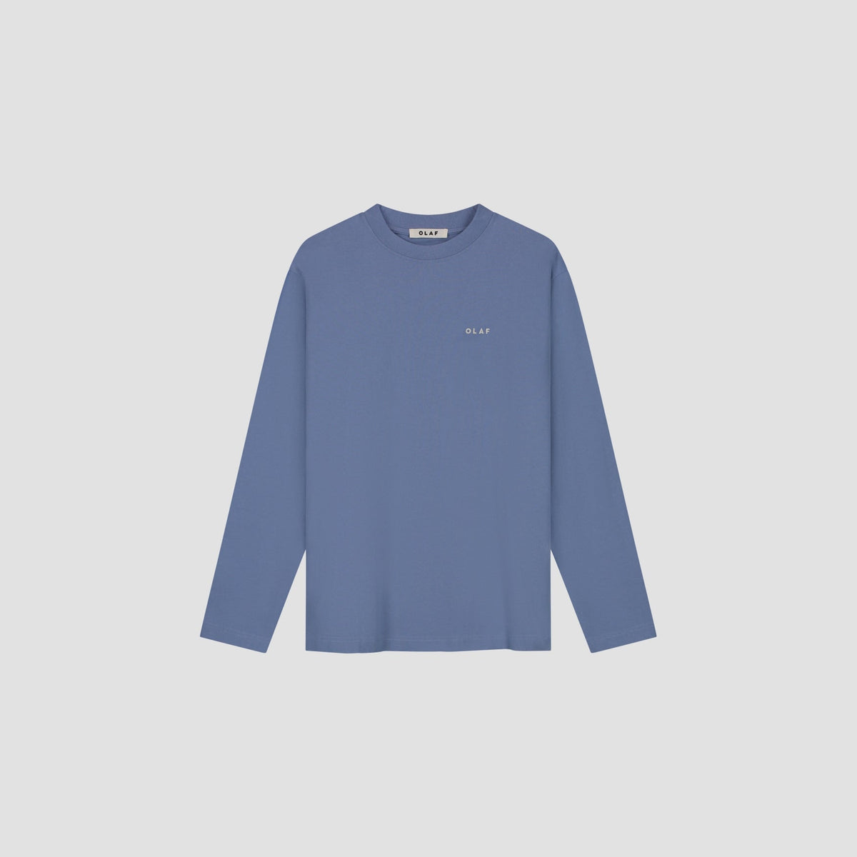 OLAF It's All Relatives LS Tee – Dusty Blue – afbeelding 3