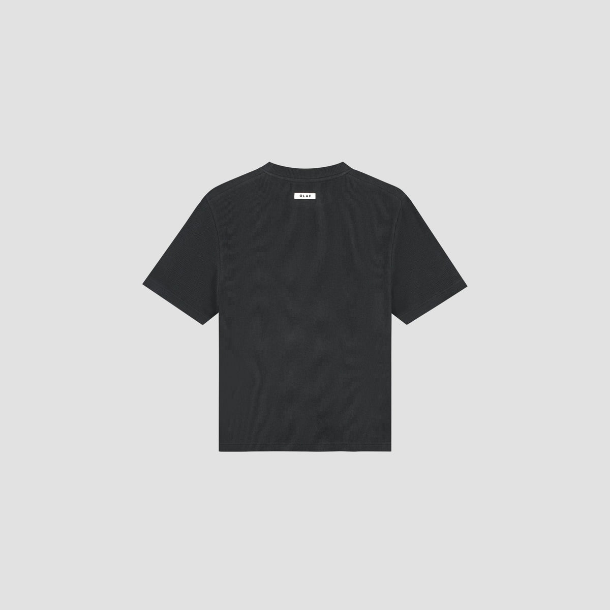 OLAF Ribbed Tee – Charcoal – afbeelding 3