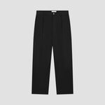 OLAF Regular Pleated Pant – Black – afbeelding 3