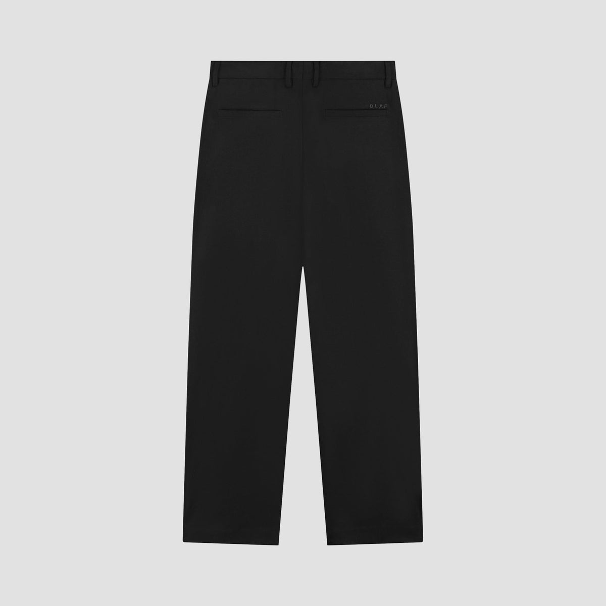 OLAF Wool Barrel Leg Pant – Black – afbeelding 4