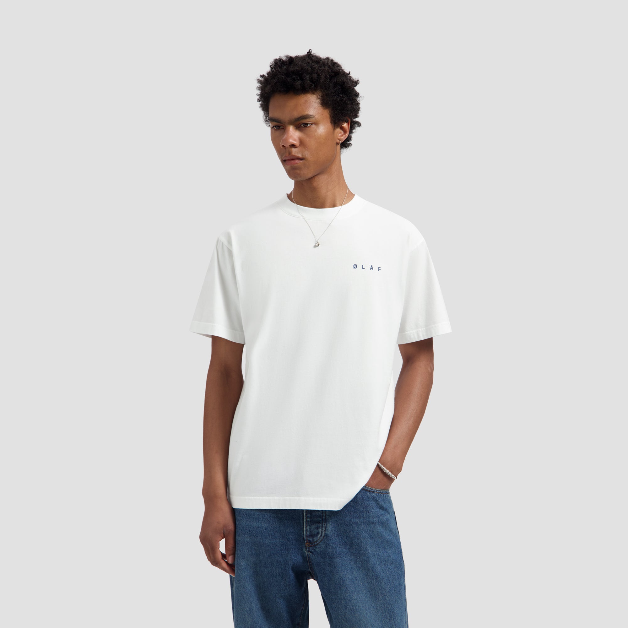 OLAF Lasso Face Tee – Optical White