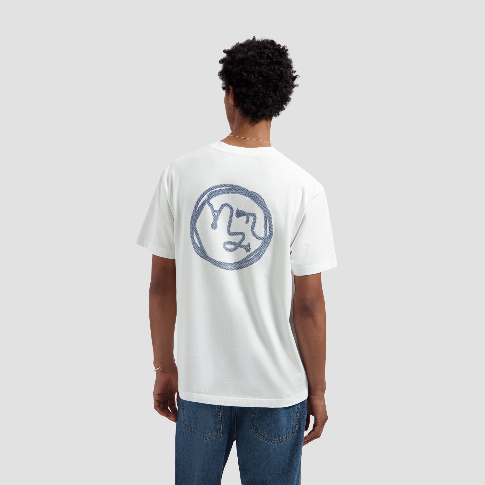 OLAF Lasso Face Tee – Optical White