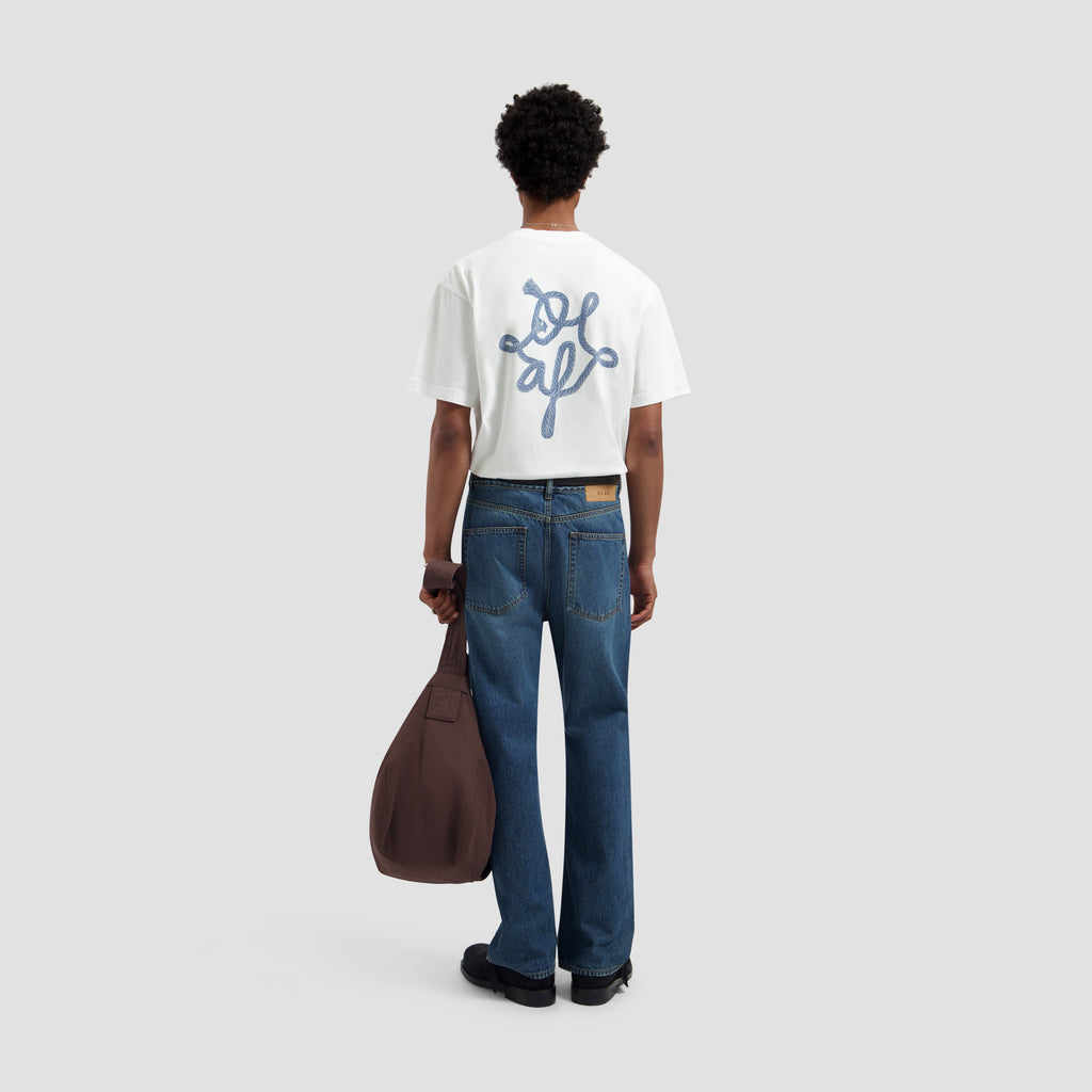 OLAF Lasso Monogram Tee – Optical White