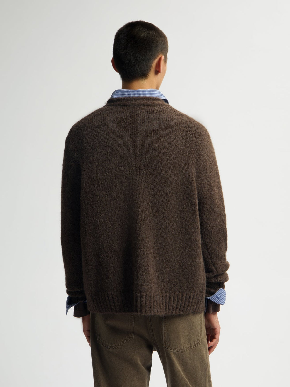 OLAF Hairy Texture Cardigan – Bracken – afbeelding 2