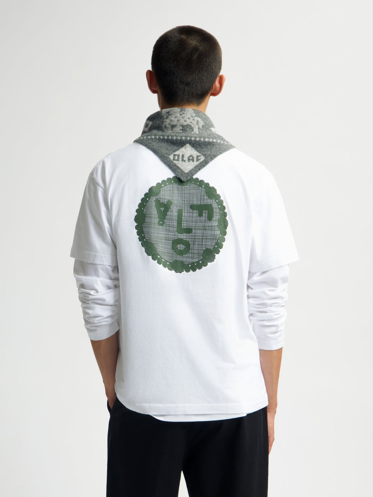 OLAF Doily Face Tee – Optical White – afbeelding 5