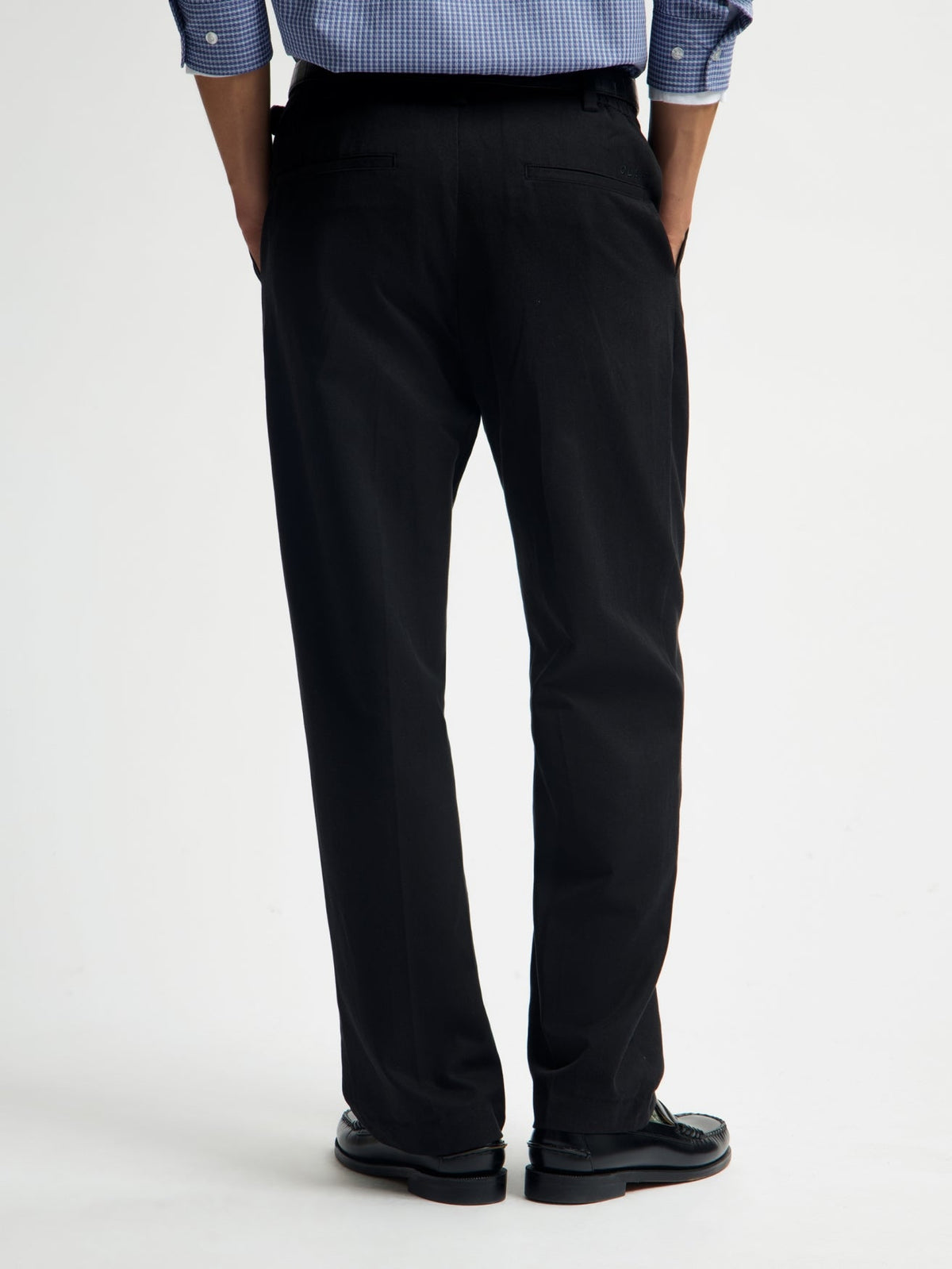 OLAF Regular Pleated Pant – Black – afbeelding 2