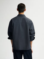 OLAF Double Face Boxy Shirt – Charcoal – afbeelding 2