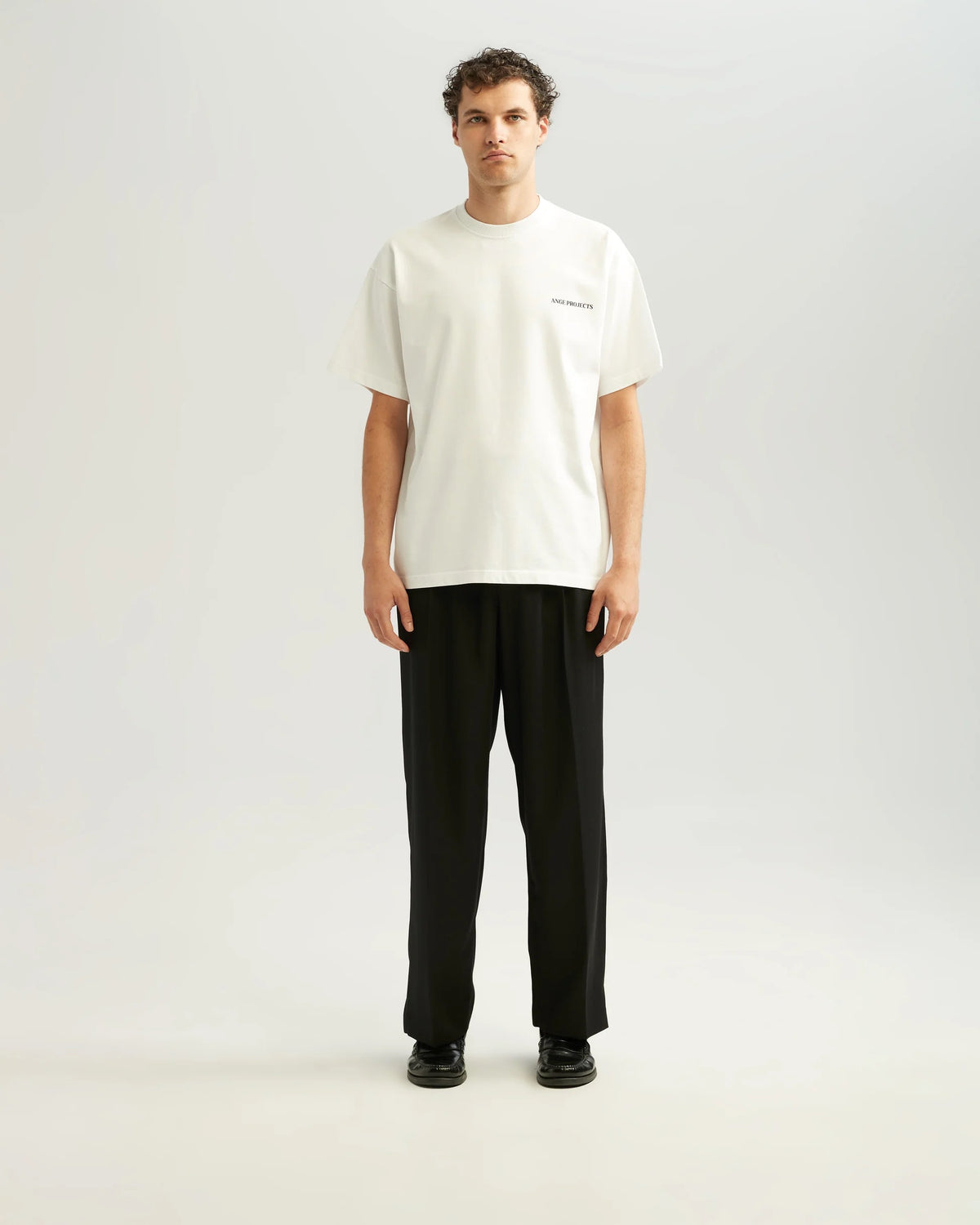 ANGE PROJECTS GLASS OF WINE TEE - WHITE – afbeelding 3