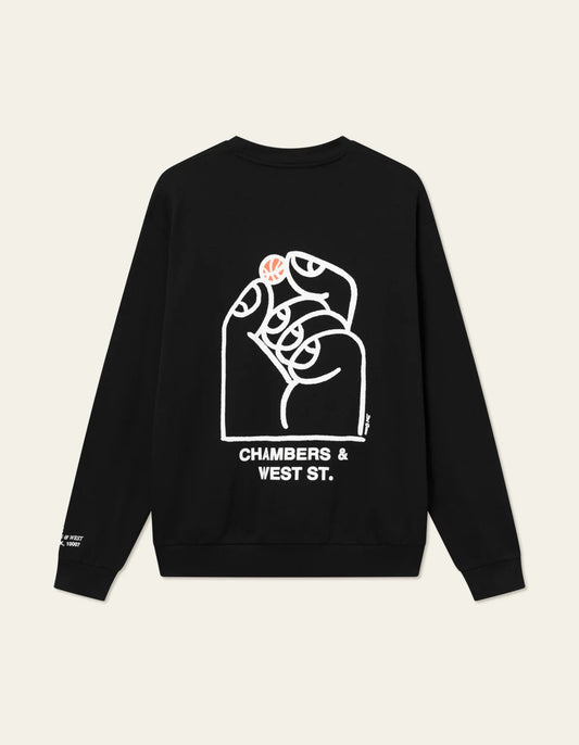 LES DEUX | WASHINGTON SWEATSHIRT - BLACK