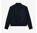 A.P.C. Charlie Short Wool Jacket – Dark Navy